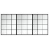 vidaXL Espelhos de parede 3 pcs 80x60 cm metal preto