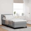 vidaXL Cama box spring com colch&atilde;o Cinzento-claro 90 x 190 cm