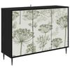 vidaXL Buffet GOTHA Carvalho Preto 102 x 33 x 76 cm