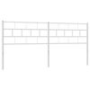 vidaXL Cabeceira de substitui&ccedil;&atilde;o 200 cm metal branco