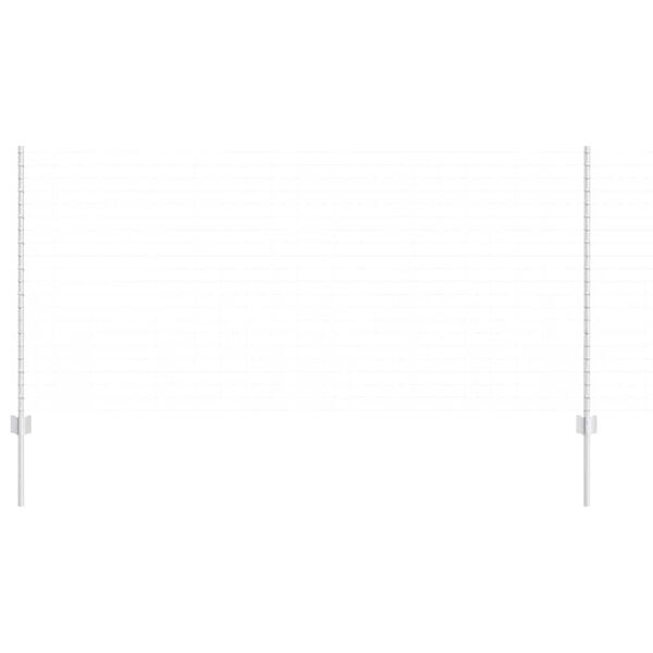 vidaXL Poste de Cerca 22 pcs Prateado 160 cm A&ccedil;o