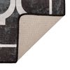 vidaXL Tapete lav&aacute;vel 80x150 cm preto e branco