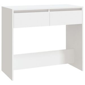 vidaXL Mesa consola 89x41x76,5 cm derivados de madeira branco
