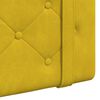 vidaXL Cabeceira Suspensa Amarelo 90 x 55 x 5 cm Veludo