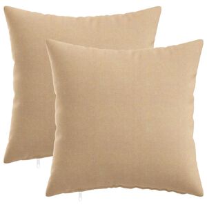 vidaXL Capa almofada 2 unid. HEERLEN Creme 30 x 30 cm Tecido