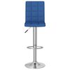 vidaXL Bancos de bar 2 pcs tecido azul