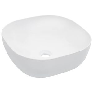 vidaXL Lavat&oacute;rio 42,5x42,5x14,5 cm cer&acirc;mica branco