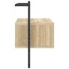 vidaXL Mesa cabeceira parede 35x30x51cm deriv. madeira carvalho sonoma