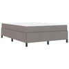 vidaXL Cama Box Cinzento-acastanhado 140 x 200 cm tecido