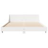 vidaXL Cama sem colch&atilde;o 150x200 cm madeira de pinho maci&ccedil;a branco