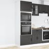 vidaXL Arm&aacute;rios forno 2 pcs Kalmar derivados de madeira preto