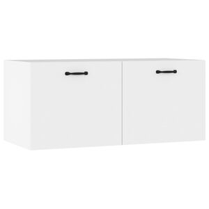 vidaXL Arm&aacute;rio de parede 80x36,5x35 cm derivados de madeira branco