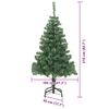vidaXL &Aacute;rvore de Natal com 300 LEDs com suporte Verde 210 cm PVC