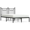 vidaXL Estrutura de cama com cabeceira 120x200 cm metal preto