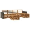 vidaXL Conjunto de Sof&aacute;s para Exterior 6 pcs Natural