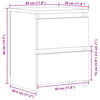 vidaXL Mesas de cabeceira 2pcs 30x30x40cm deriv. madeira madeira velha