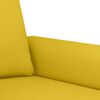 vidaXL 3 pcs conjunto de sof&aacute;s com almofad&otilde;es veludo amarelo