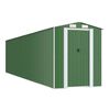 vidaXL Abrigo de jardim 192x855x223 cm a&ccedil;o galvanizado verde