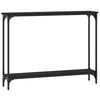 vidaXL Mesa consola 100x22,5x75 cm derivados de madeira preto