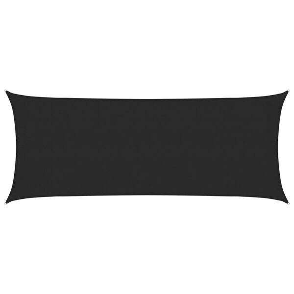 vidaXL Para-sol estilo vela 160 g/m&sup2; 2x5 m PEAD preto