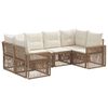 vidaXL Conjunto de Sof&aacute; de Jardim 6 unid. 6-N&uacute;mero de lugares
