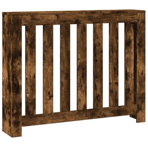 vidaXL Cobertura de radiador derivados de madeira carvalho fumado