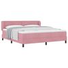 vidaXL Cama Box com cabeceira Rosa 180 x 200 cm Veludo