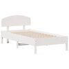 vidaXL Cama sem colch&atilde;o 90x190 cm madeira de pinho maci&ccedil;a branco
