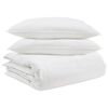 vidaXL Conjunto de Edredom com travesseiro 3 pcs Branco Pena de ganso