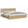 vidaXL Estrutura da Cama com gaveta Carvalho Sonoma 200 x 200 cm