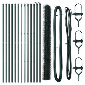 vidaXL Poste de Cerca Verde