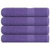 vidaXL Toalhas FROGN 4 pcs 100x200 cm 360 g/m&sup2; roxo