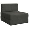 vidaXL Sof&aacute; Cama Dobr&aacute;vel Cinzento-Escuro 70 x 80 x 60 cm Tecido