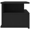 vidaXL Mesa de cabeceira suspensa 40x31x27 cm derivados madeira preto