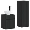 vidaXL Conjunto de M&oacute;veis para Banheiro 2 unid. Preto