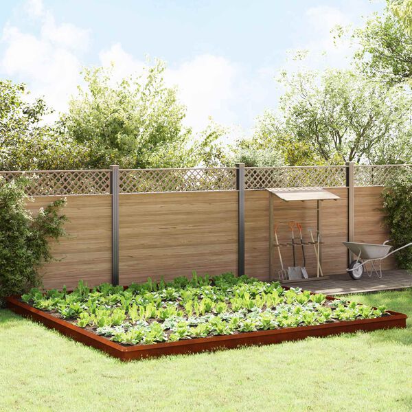 vidaXL Cercas de caracol 20 pcs Ferro Enferrujado