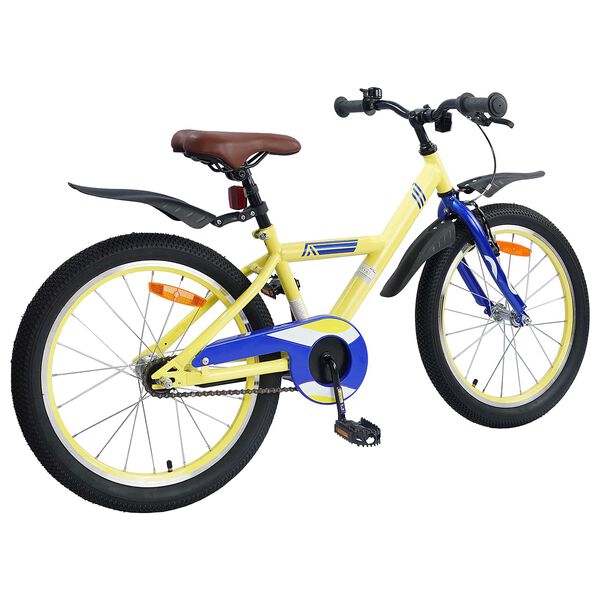 vidaXL Bicicleta Infantil 18 Polegadas para 5-7 anos Amarelo