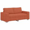 vidaXL Sof&aacute;-luvas 180x77x82 cm tecido corduroy laranja vermelho