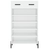 vidaXL Sapateira 60x35x105 cm derivados de madeira branco brilhante