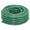 VidaXL Mangueira de jardim com conjunto de encaixe 0,75" 50m PVC verde
