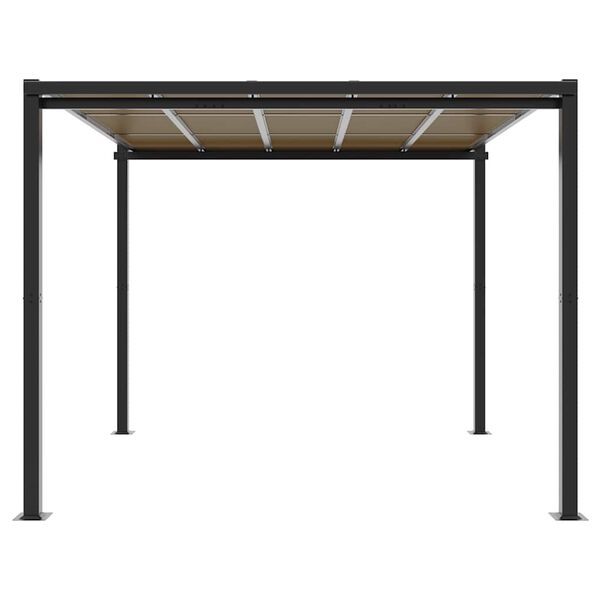 vidaXL Gazebo de jardim 3x3 m alum&iacute;nio antracite