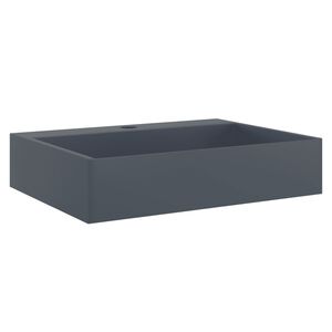 vidaXL Lavat&oacute;rio 50x38x11 cm mineral/m&aacute;rmore fundido antracite