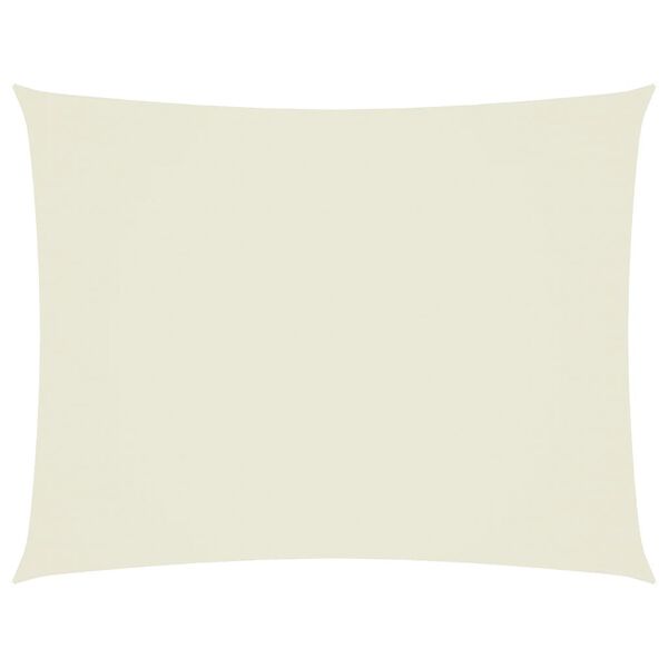 vidaXL Para-sol tecido oxford retangular 3,5x5 m creme