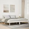 vidaXL Cama extra longa sem colch&atilde;o 180x210 cm pinho maci&ccedil;o branco