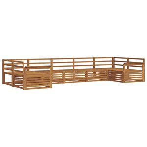 vidaXL Conjunto de Sof&aacute;s para Exterior 7 pcs Natural
