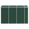 vidaXL Abrigo de jardim verde 191x300x198 cm a&ccedil;o galvanizado