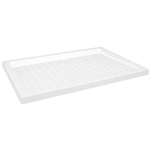 vidaXL Base de chuveiro com pontos 70x100x4 cm ABS branco