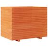 vidaXL Vaso/floreira de jardim 90x60x72 cm pinho maci&ccedil;o castanho mel