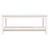 vidaXL Mesa de centro 110x55x45 cm madeira de pinho maciça branco