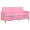 vidaXL Sofa com Armazenamento Rosa 172 x 78 x 87 cm Poli&eacute;ster